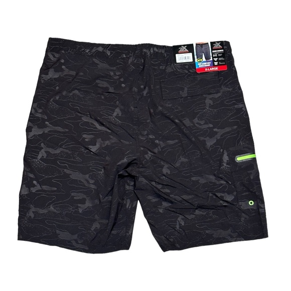 Men's Zeroxposur XL Swim Drawstring Shorts Trunks Hybrid Black Elastic Waist New - Picture 4 of 9
